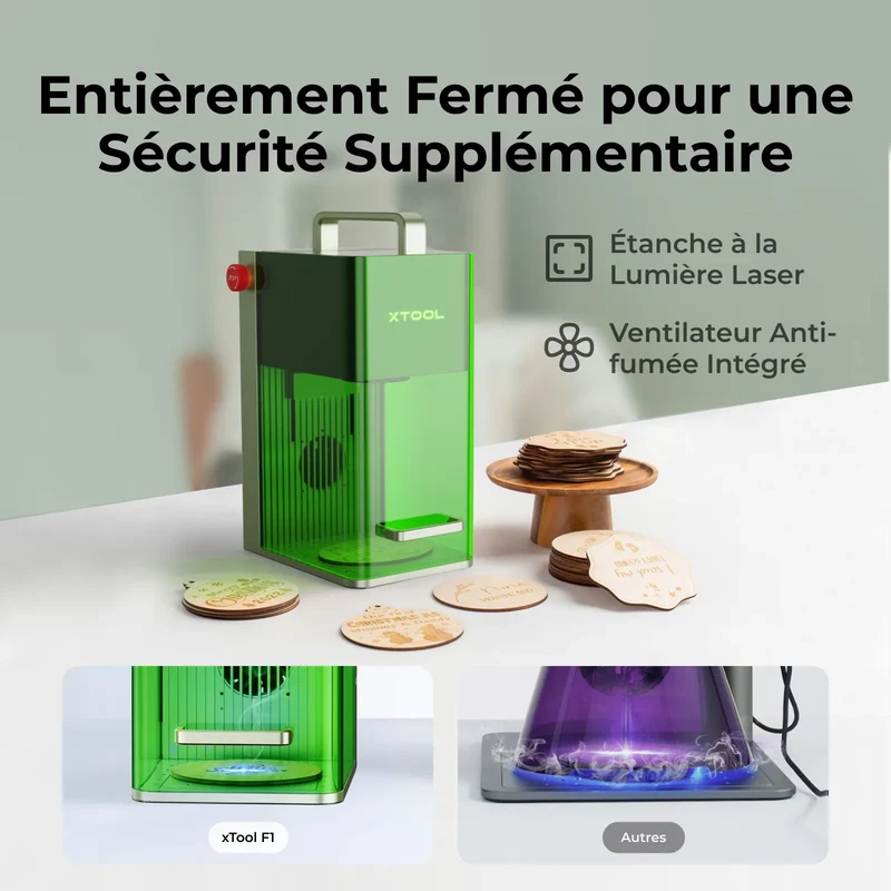[Reconditionné] xTool F1 - Graveur Laser Portable et Haute Vitesse
