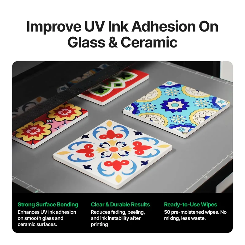 Lingettes d'Apprêt d'Impression UV pour xTool O1 Omni Printer
