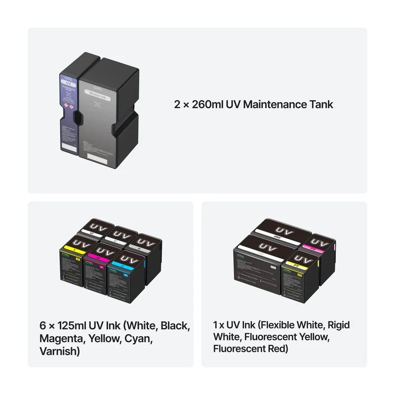 Kit d'Encre Essentiel pour xTool O1 Omni Printer