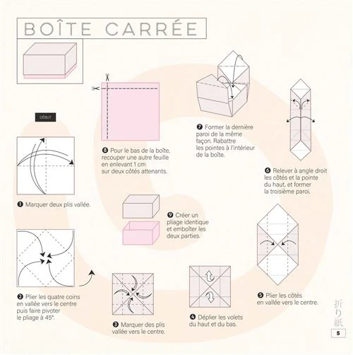Pochette Origami Zen – 60 Feuilles, Stickers Dorés & Livret Explicatif