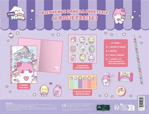 La Papeterie de Rosie Fraise – Coffret Papeterie Kawaii Complet