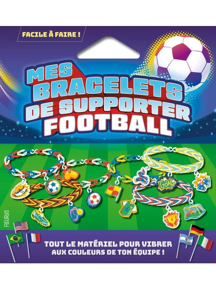Mes Bracelets de Supporter Football – Kit Créatif Bracelets en Élastiques
