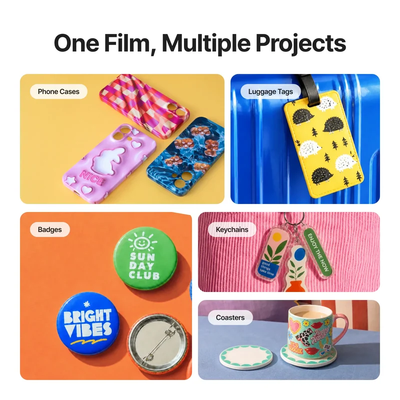 Film Thermorétractable Imprimable Blanc pour Sublimation (20 pcs)