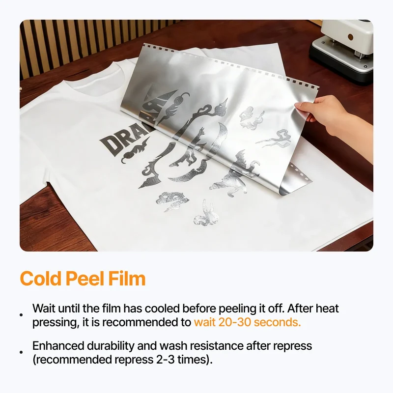 Rouleau de film argenté pour imprimante textile (30 m)