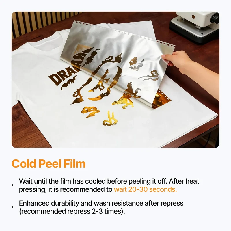 Rouleau de film doré pour imprimante textile (30 m)