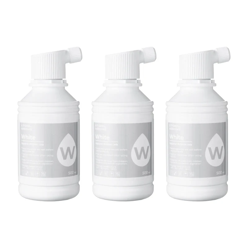 Encre blanche pour imprimante textile, 500 ml (3 pcs)