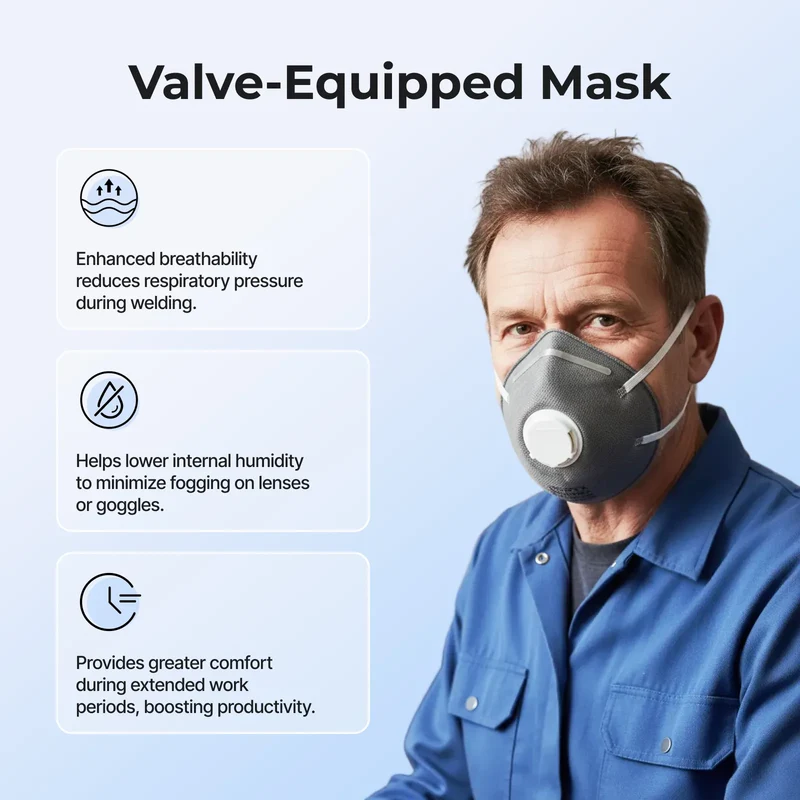 Masque de protection N95 avec valve (50 pcs)