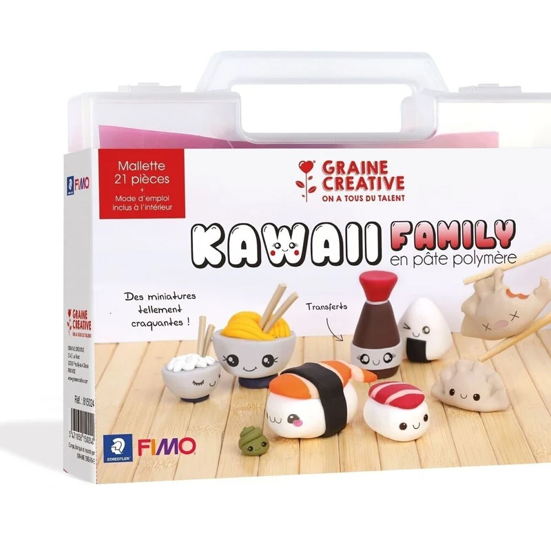 Mallette FIMO Kawaii Asie – Créez des Figurines Sushi Kawaii