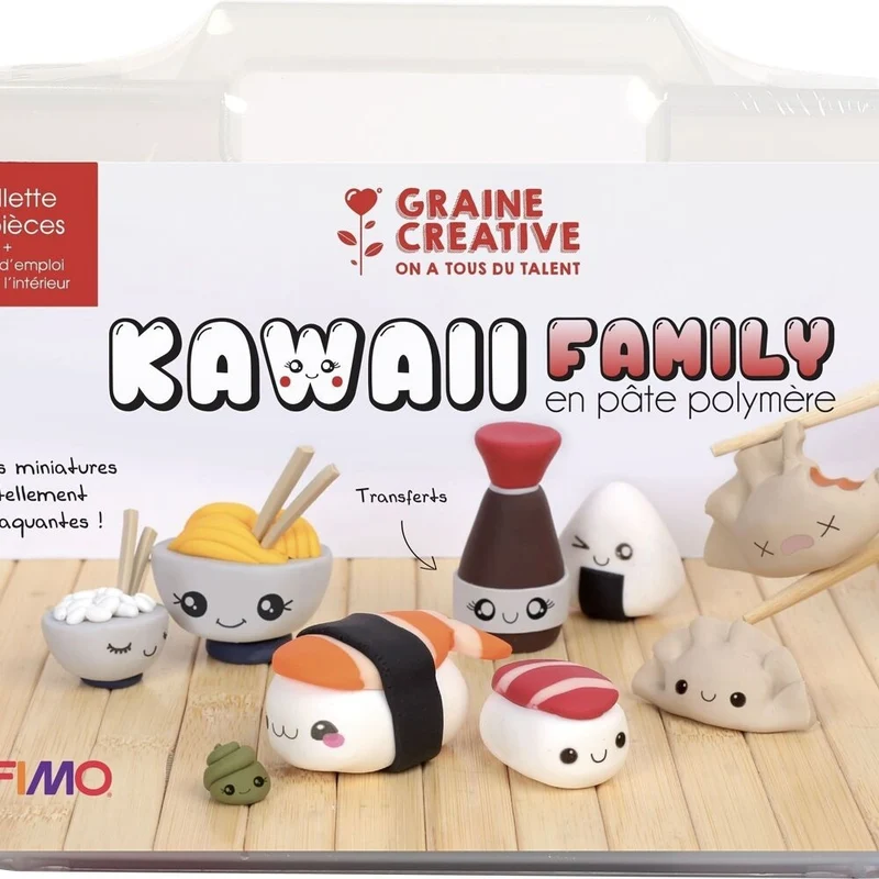 Mallette FIMO Kawaii Asie – Créez des Figurines Sushi Kawaii