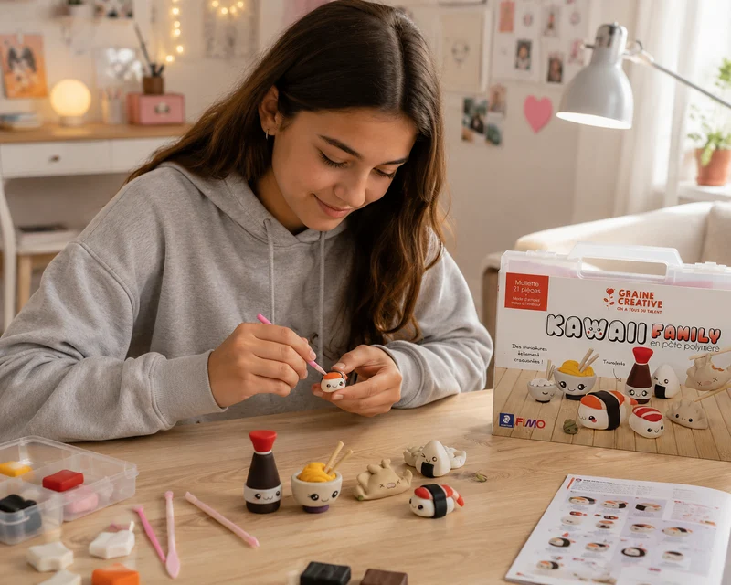 Mallette FIMO Kawaii Asie – Créez des Figurines Sushi Kawaii