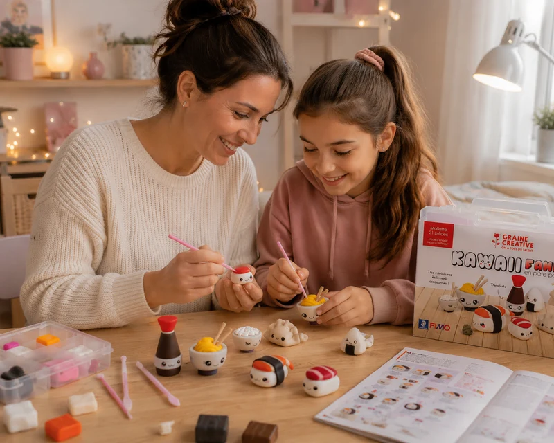 Mallette FIMO Kawaii Asie – Créez des Figurines Sushi Kawaii