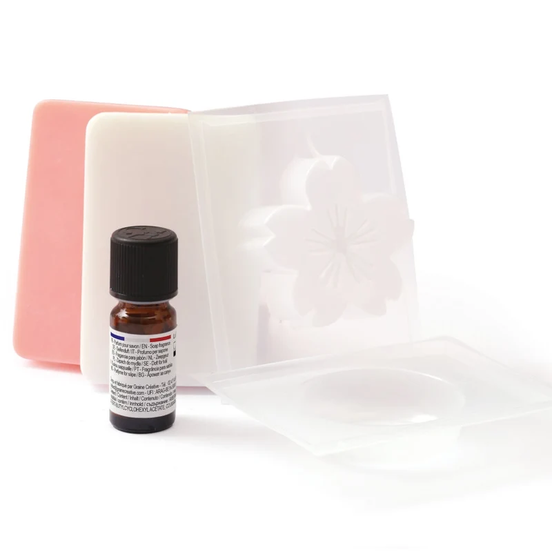 Kit DIY 4 Savons Fleur de Cerisier – Atelier Savons Sakura à Fabriquer