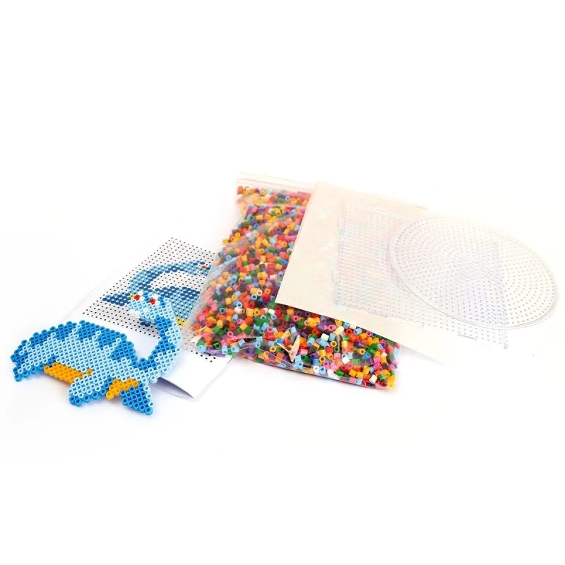 Boîte Perlou Dinosaures 3000 Perles – Kit Perles à Repasser Créatif