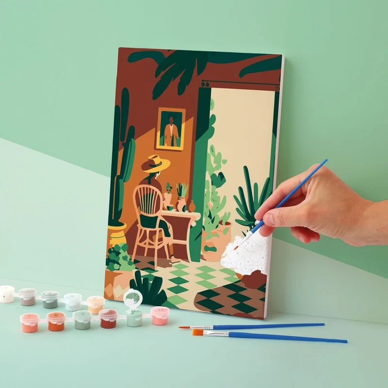 Peinture au Numéro Douceurs d'Été – Kit Créatif Toile 20 x 30 cm
