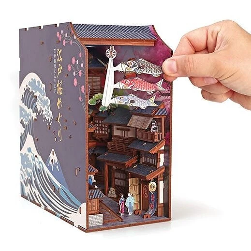Maquette 3D Bois Sakura Lane – Ruelle japonaise lumineuse à construire Graine Créative
