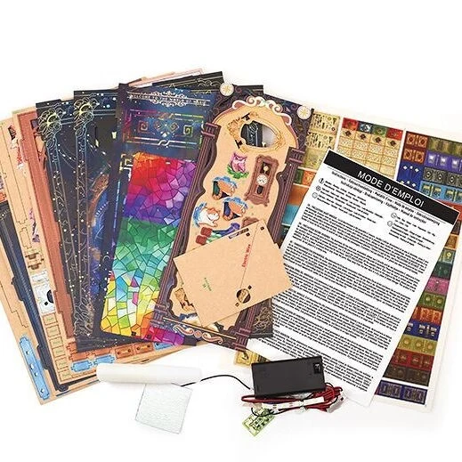 Maquette 3D Bois Magic House – Bibliothèque Magique Lumineuse DIY Graine Créative