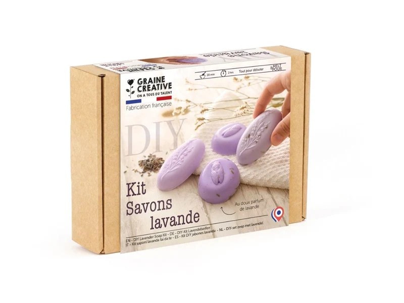 Kit DIY Savons Lavande – Savons parfumés maison à fabriquer soi-même
