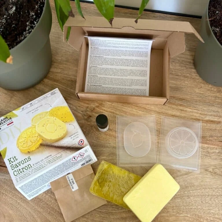 Kit DIY Savons Citron & Graines de Chia – Savons exfoliants maison à fabriquer soi-même