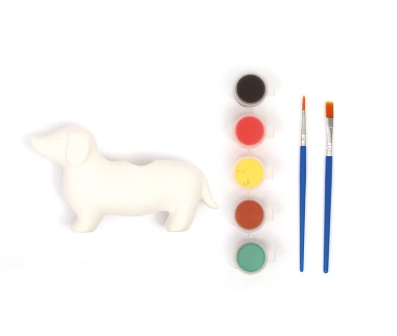 Kit Céramique Teckel à Décorer – Activité DIY Créative Graine Créative