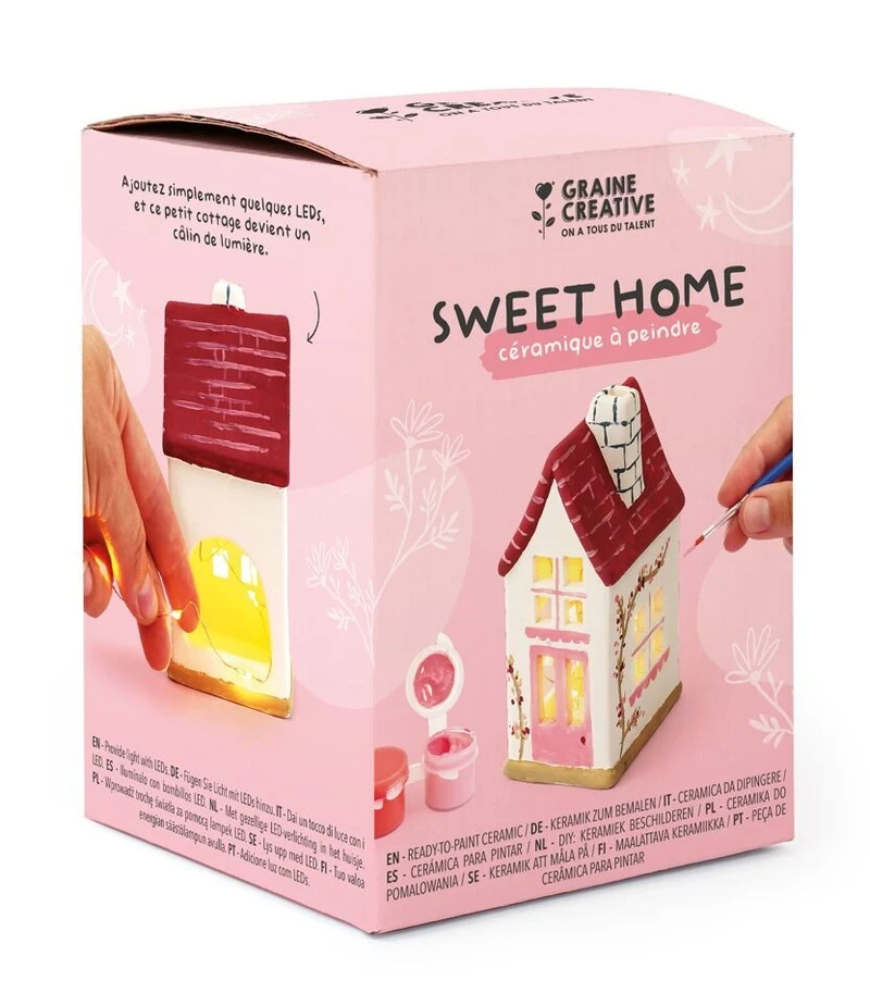 Kit Céramique Maison à Décorer – Activité DIY Peinture Graine Créative