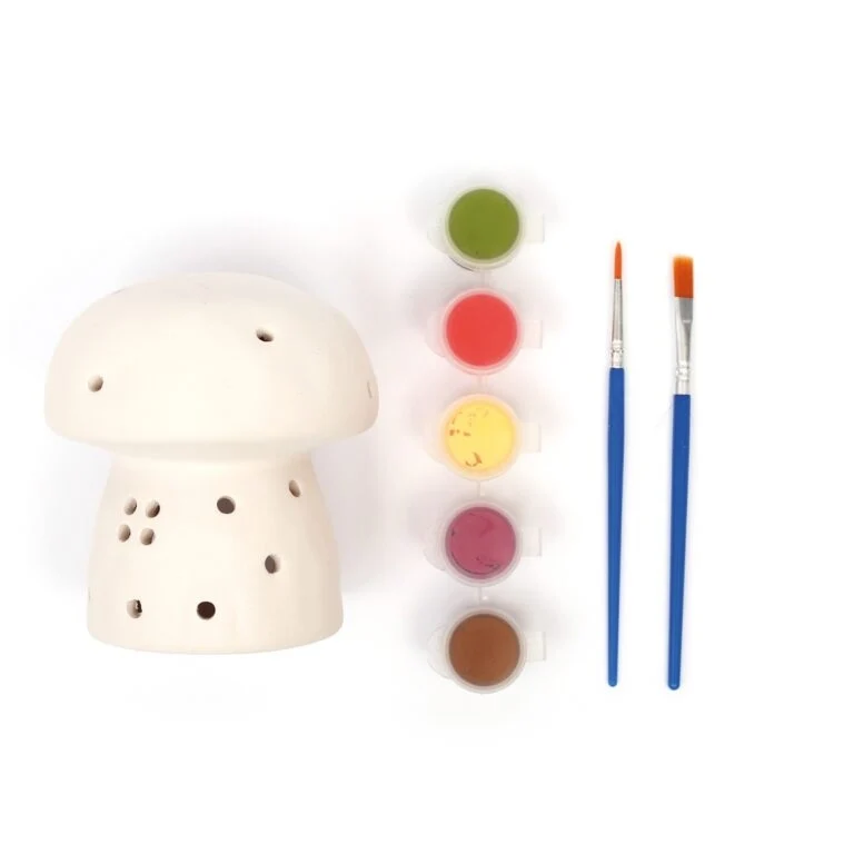 Céramique à Peindre Champignon – Déco DIY Lumineuse Graine Créative