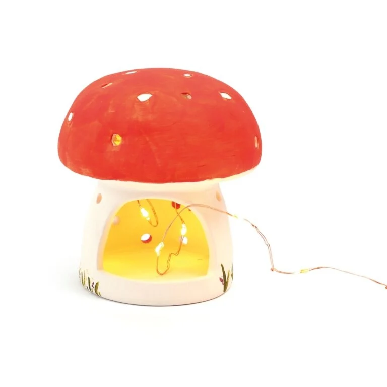 Céramique à Peindre Champignon – Déco DIY Lumineuse Graine Créative