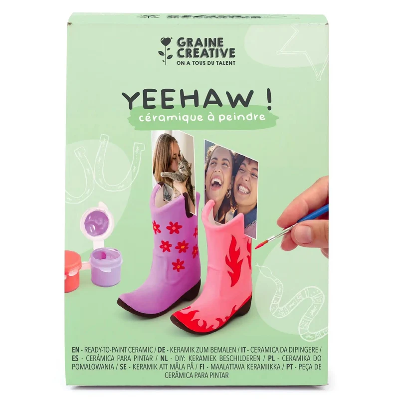 Kit Céramique 2 Bottes à Décorer – Activité DIY Créative Graine Créative