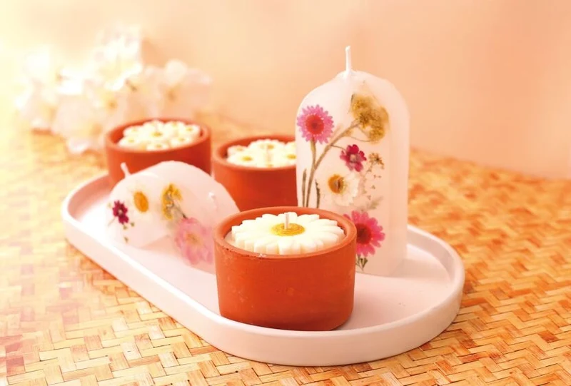 Kit DIY Bougies Prairie – Bougies Fleuries Décoratives Graine Créative