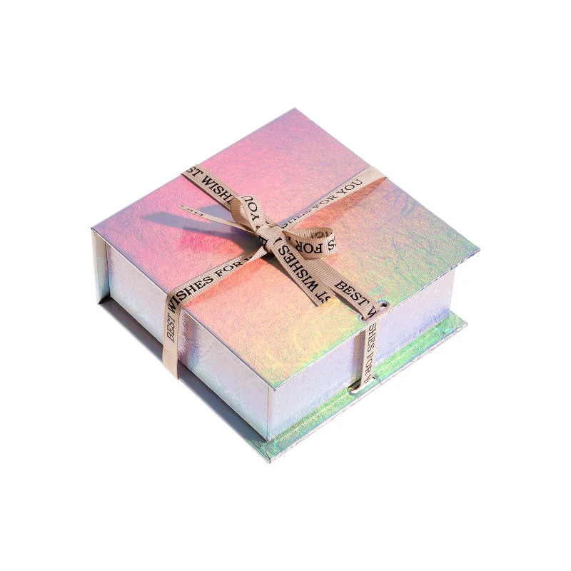 Boîtes Cadeaux Argent Irisé avec Insert en Mousse pour Bijoux (3 pcs)