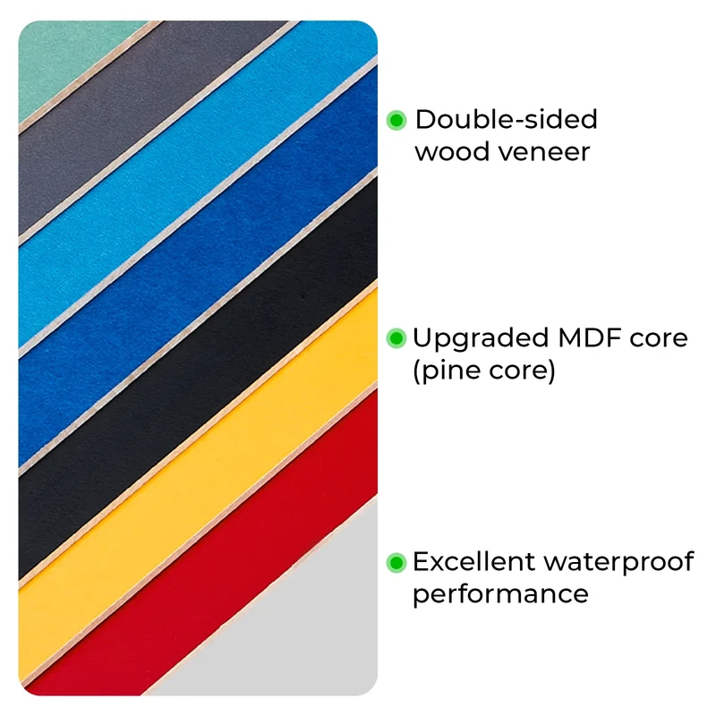 Panneau MDF multicolore de 3 mm