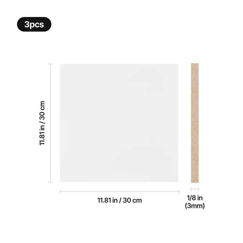Panneau MDF multicolore de 3 mm