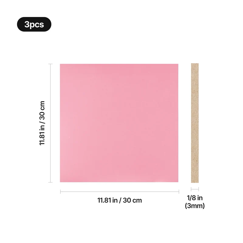 Panneau MDF multicolore de 3 mm
