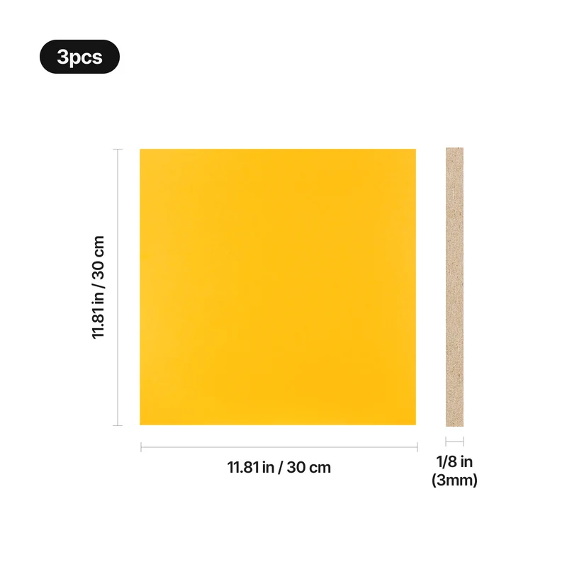 Panneau MDF multicolore de 3 mm