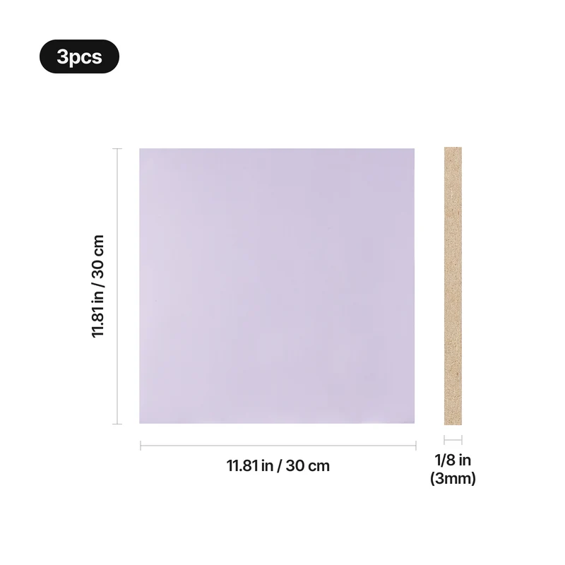 Panneau MDF multicolore de 3 mm