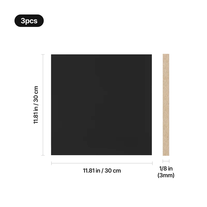 Panneau MDF multicolore de 3 mm