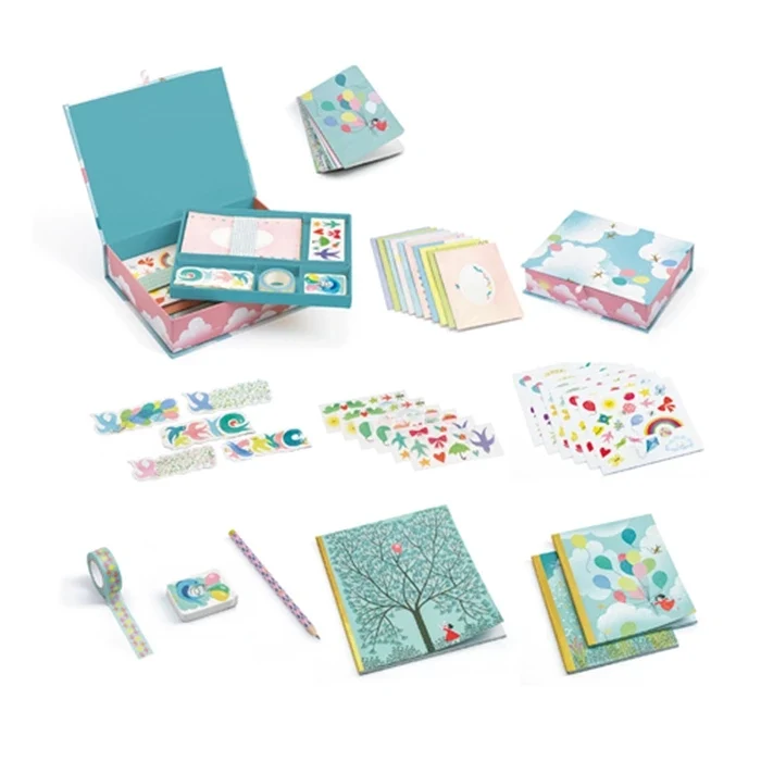 Papeterie Box Charlotte Djeco – Coffret Papeterie Créative Lovely Paper