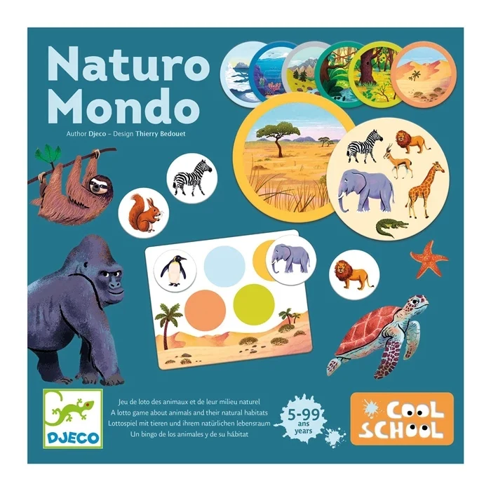 Naturo Mondo Djeco – Jeu de Loto Éducatif Animaux & Milieux Naturels