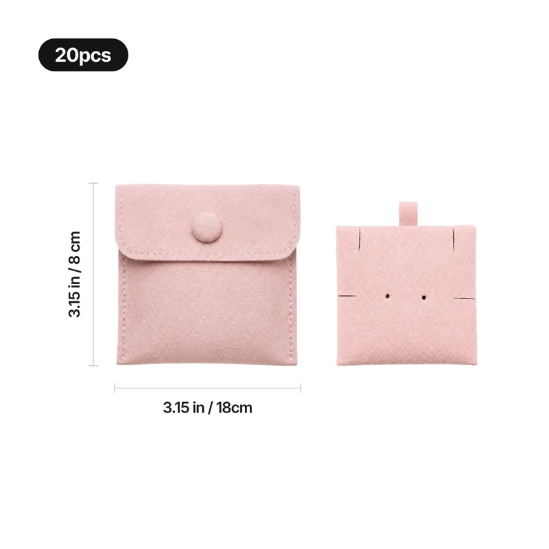 Pochette à Bijoux en Cuir PU avec Insert (20 pcs)