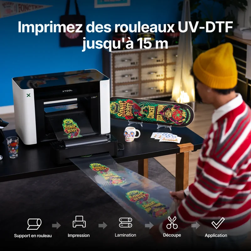 Laminateur LM1 / Dérouleur RF1 pour xTool Omni Printer