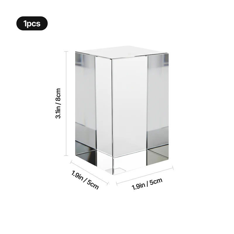 Lot de blocs rectangulaires en cristal K9