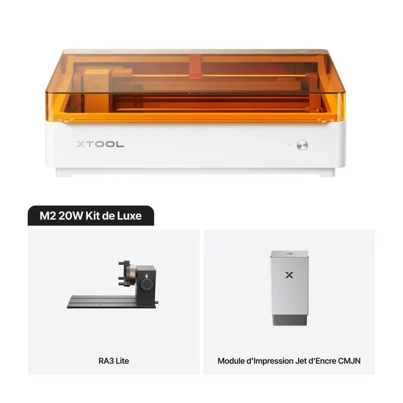 xTool M2 - Graveur Laser Créatif Couleur | Impression CMJN & Laser Diode 10W/20W