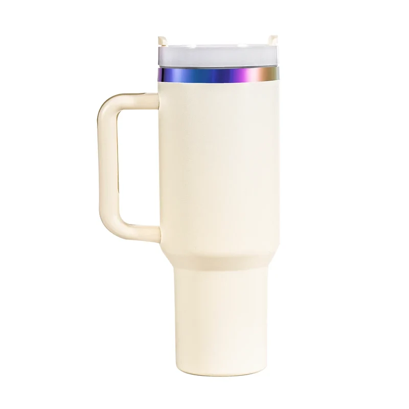 Gobelet en acier inoxydable de 40oz avec poignée amovible