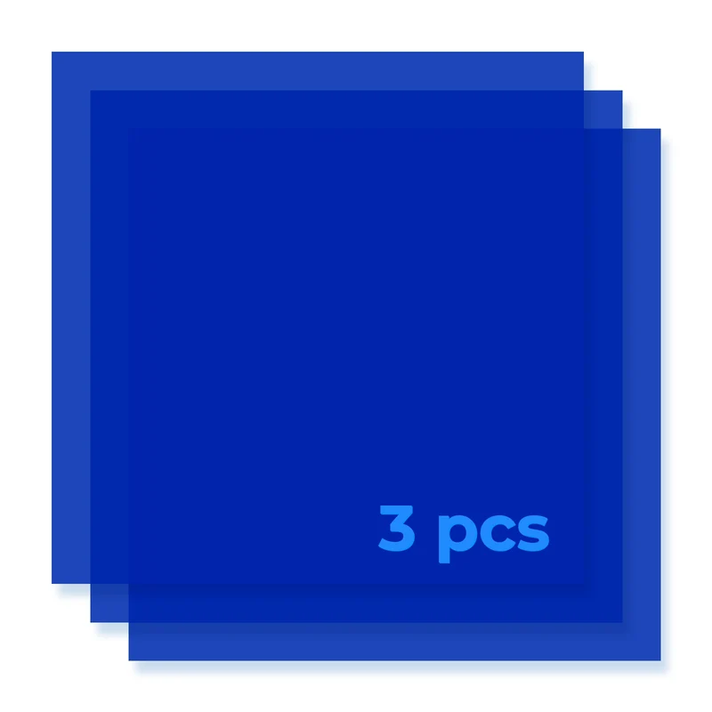 3mm Plaque acrylique translucide brillante (3 pcs)