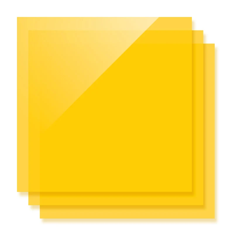 3mm Plaque acrylique translucide brillante (3 pcs)