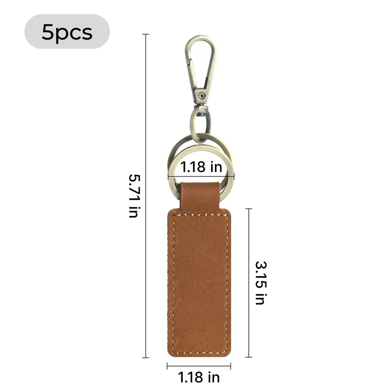 Porte-clés en cuir (5 pcs)