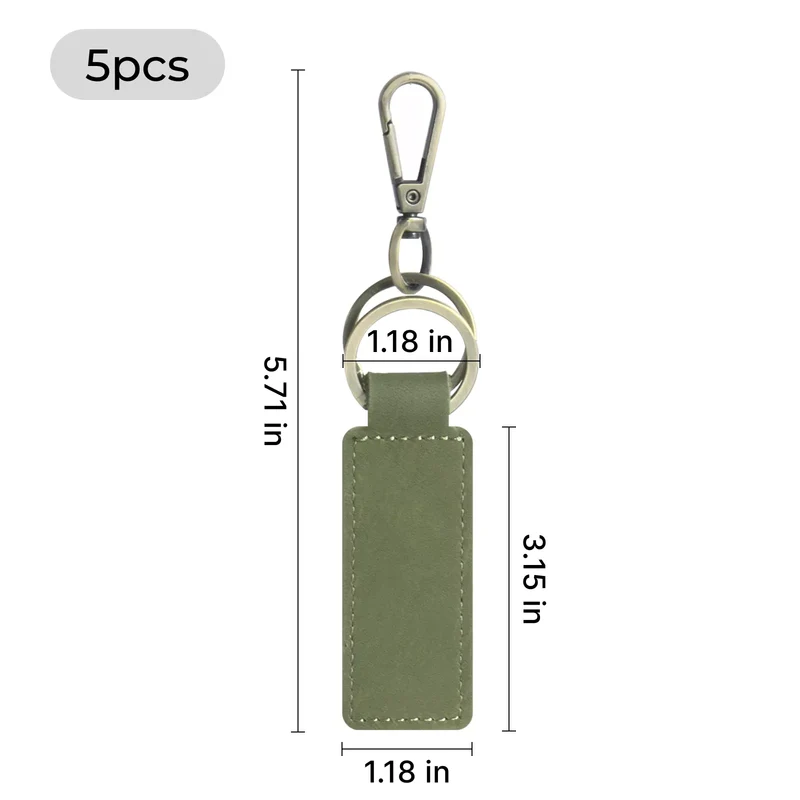 Porte-clés en cuir (5 pcs)