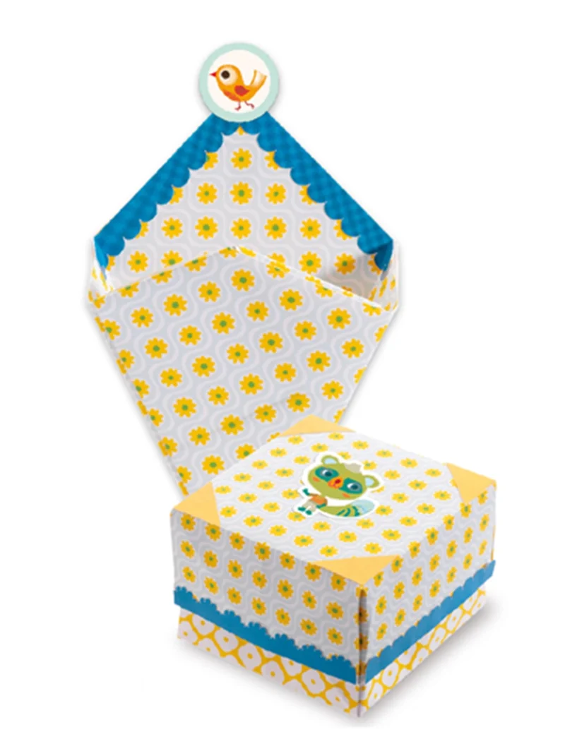Origami Petites Boîtes Djeco – Kit Créatif Pliage Papier Enfant