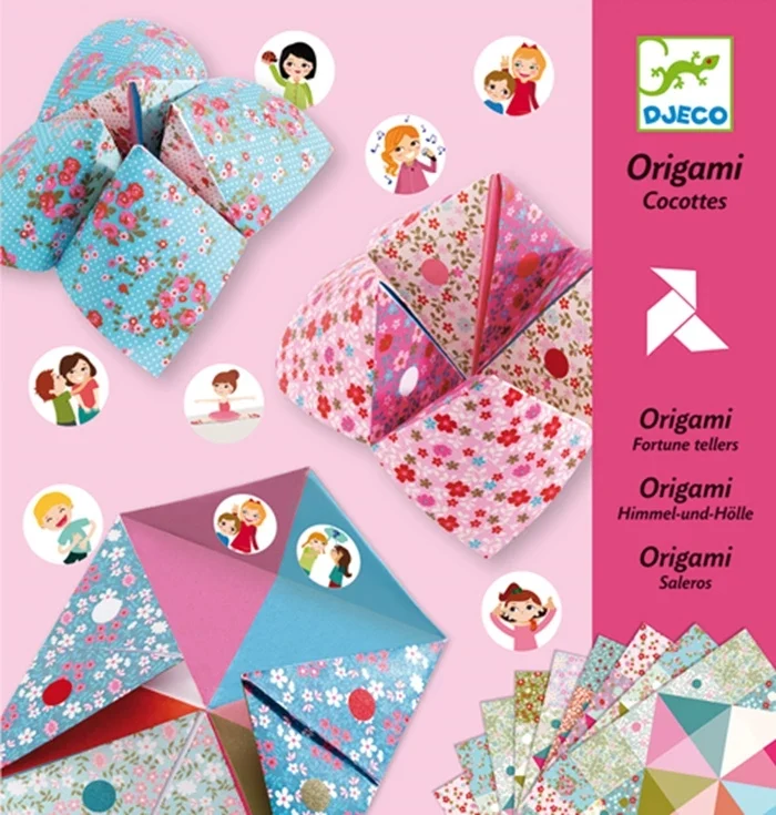 Origami Cocottes à Gages Djeco – Kit Créatif Pliage Papier Enfant
