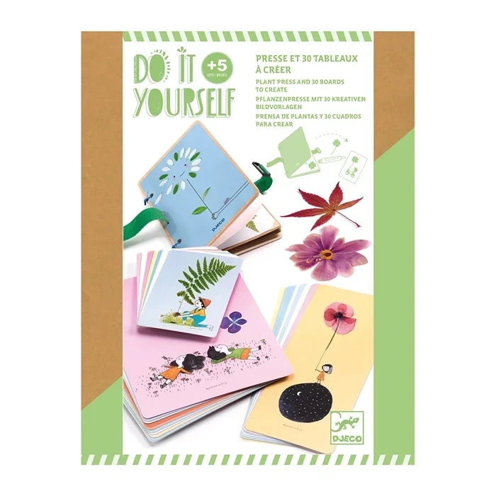 DIY Presse à Plantes Nature Djeco – Kit Créatif Herbier Enfant avec Presse à Fleurs