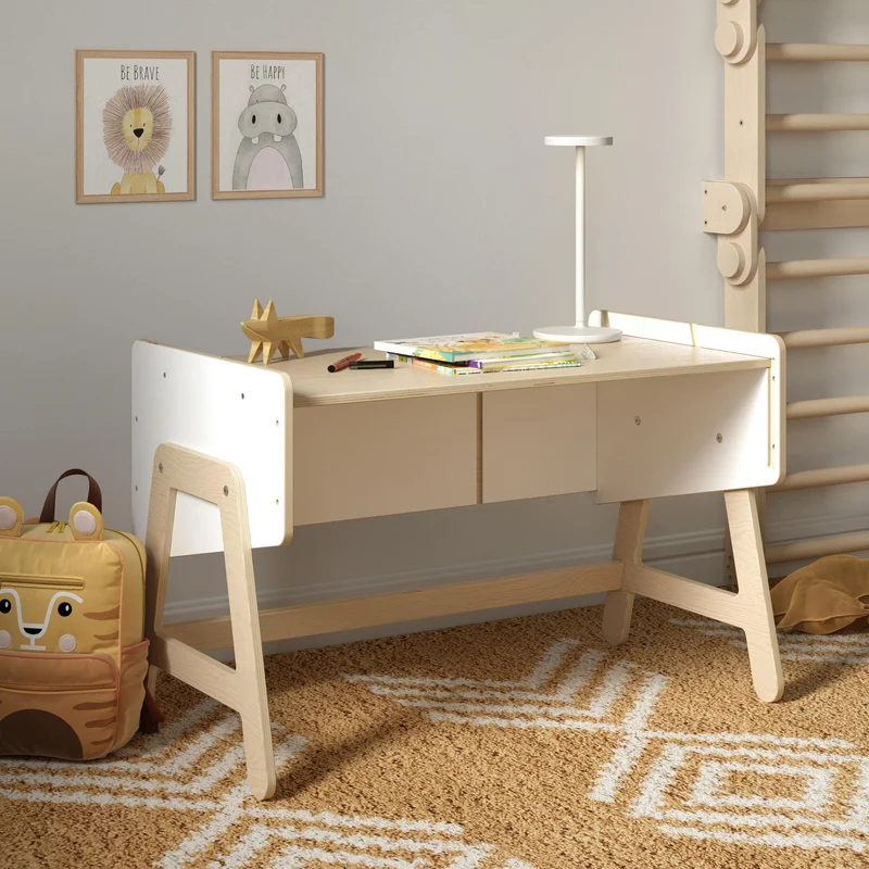 Étagère à jouets / Table + Bibliothèque enfant / Siège LILU